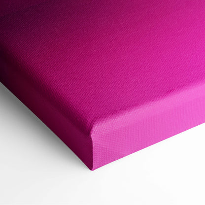 Vaporwave neon wave line canvas art print featuring vibrant magenta textured woven surface with clean edges