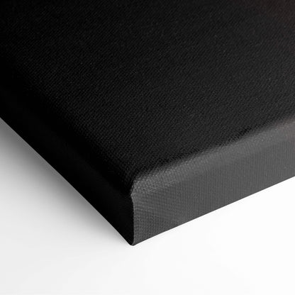 Ethereal chainbound phantom black canvas print with textured matte finish featuring glowing eyes shadow figure design