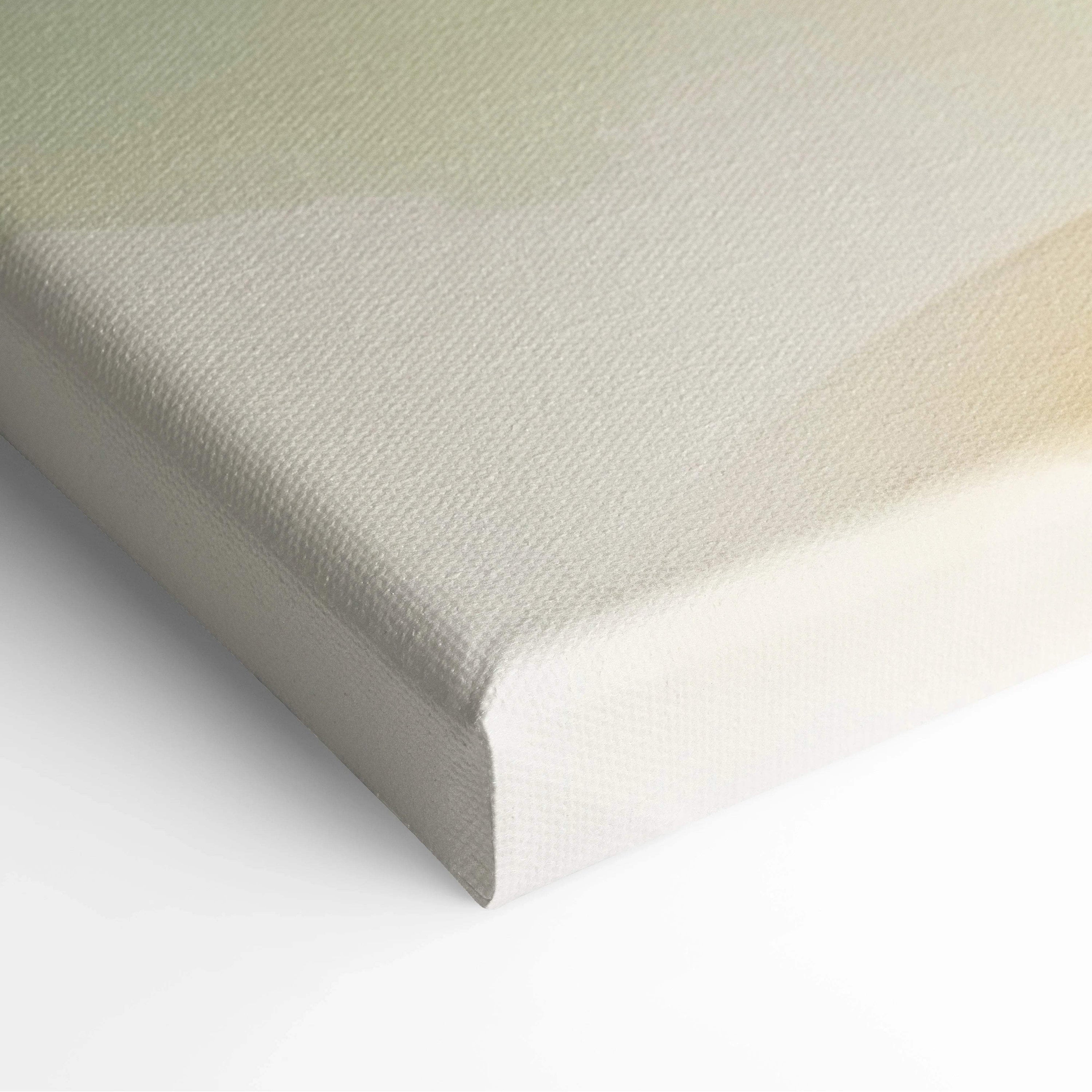 Textured off-white canvas back with beige cream gradient for Misty Pine Forest Path art