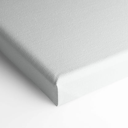 Gray canvas print with textured surface and white backing for contemporary abstract face wall art office decor