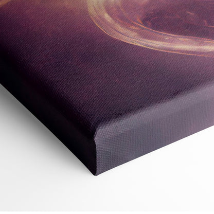 Celestial Nebula Dragon Canvas Wall Art – Cosmic Serpent with Glowing Fangs, Purple & Teal Galaxy Aura, Ethereal Fantasy Space Illustration Print