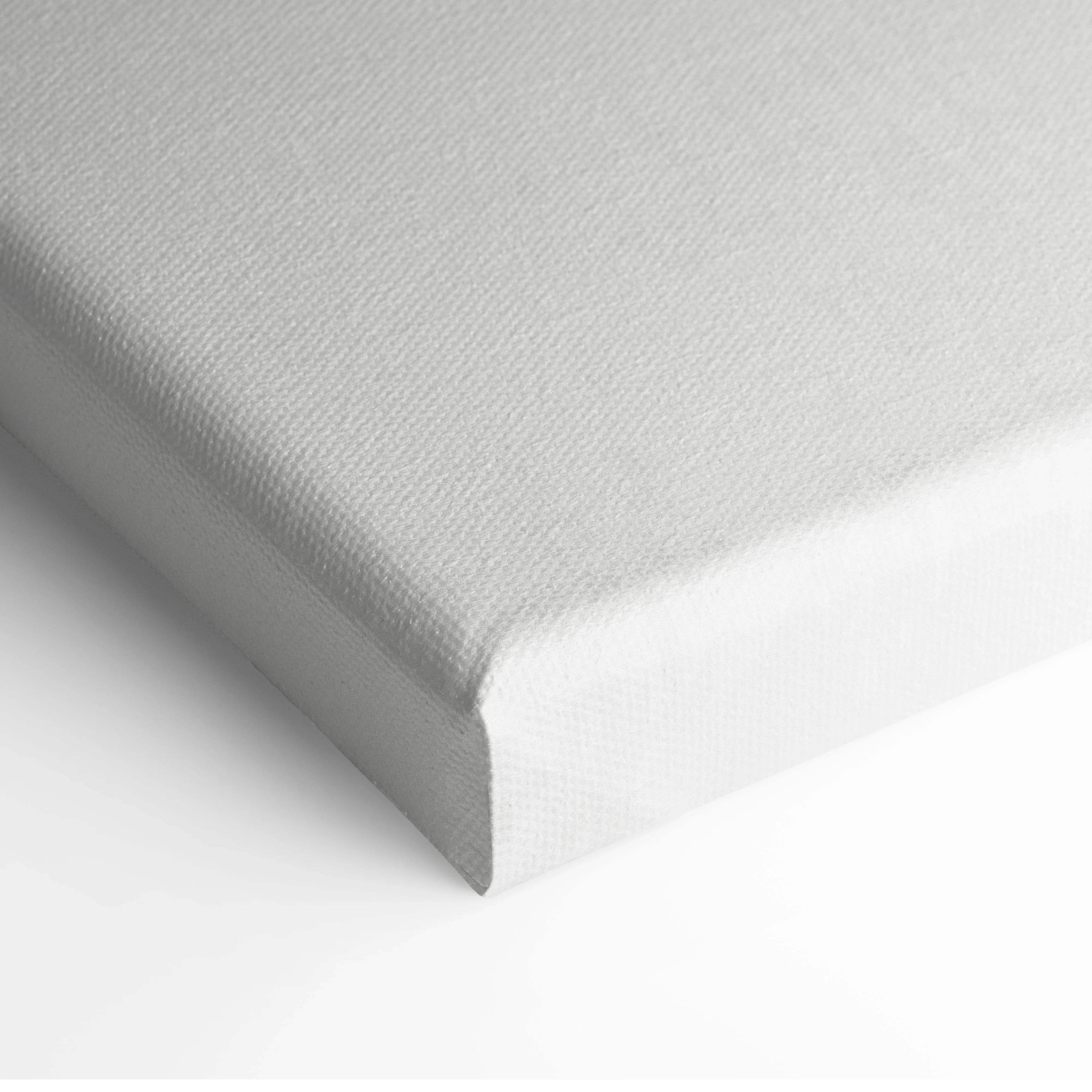 Back of minimalist gray textured canvas sailing ship wall art