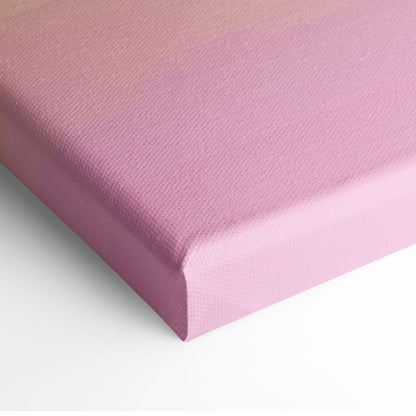 A soft pink canvas print with subtle gradient and texture in pastel cloud sky pixel art nursery decor style