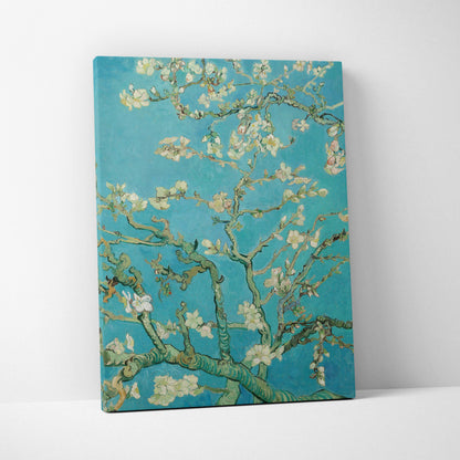 Almond Blossom Vincent Van Gogh canvas print turquoise background