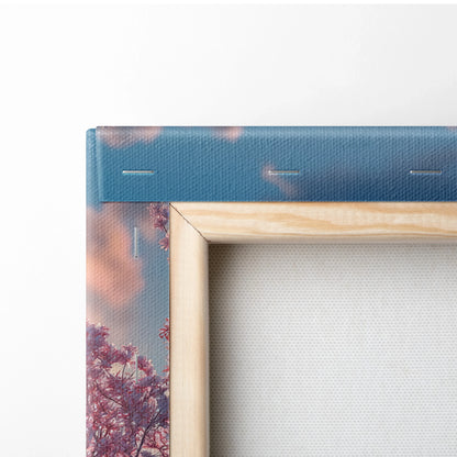 Stunning High-Resolution Cherry Blossom Floral Canvas Wall Art Print