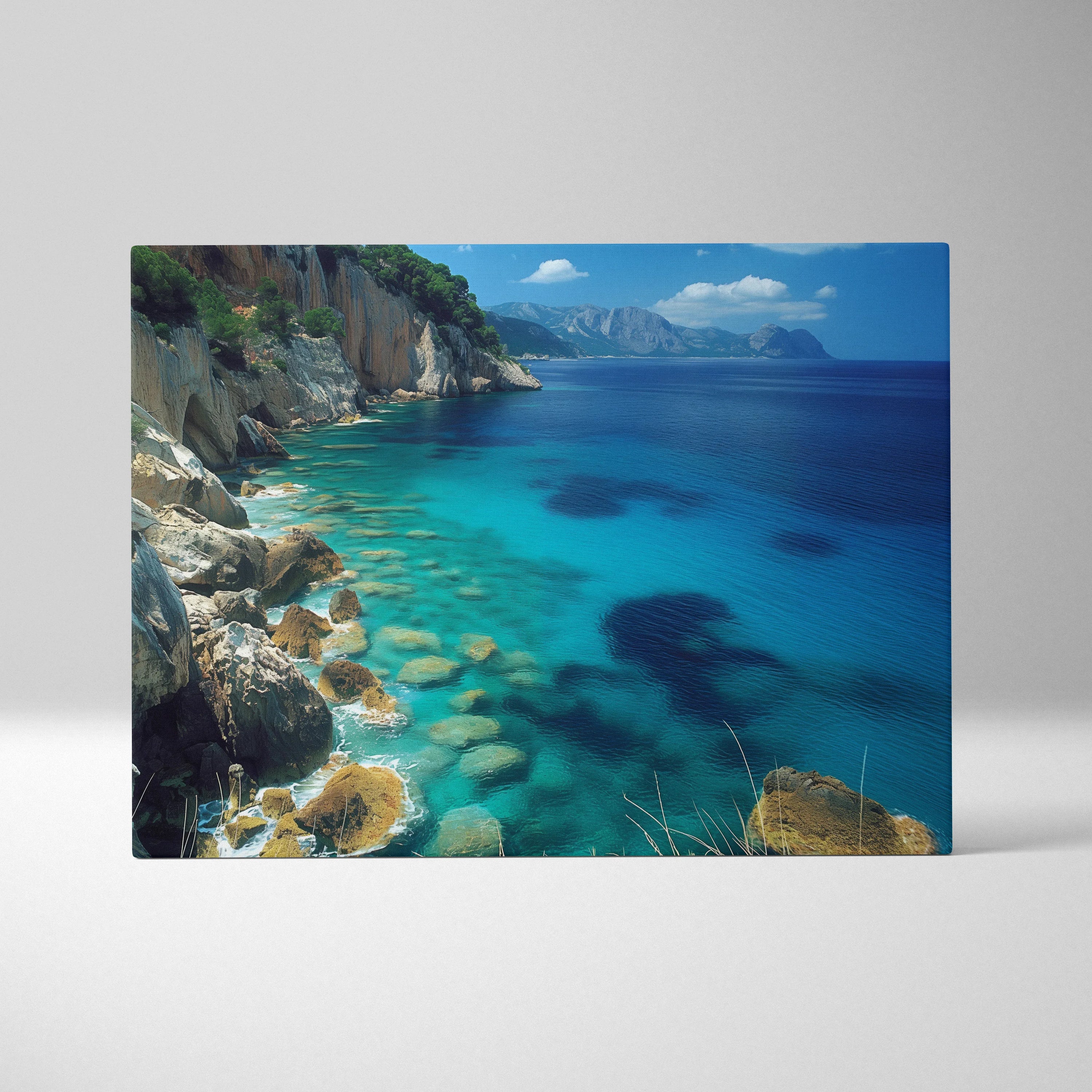 High-Resolution Exquisite Beach Wall Art Canvas Print Featuring Sun-Kissed Shores And Rolling Waves