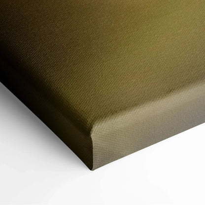 Olive green textured canvas print of soft focus daisy closeup