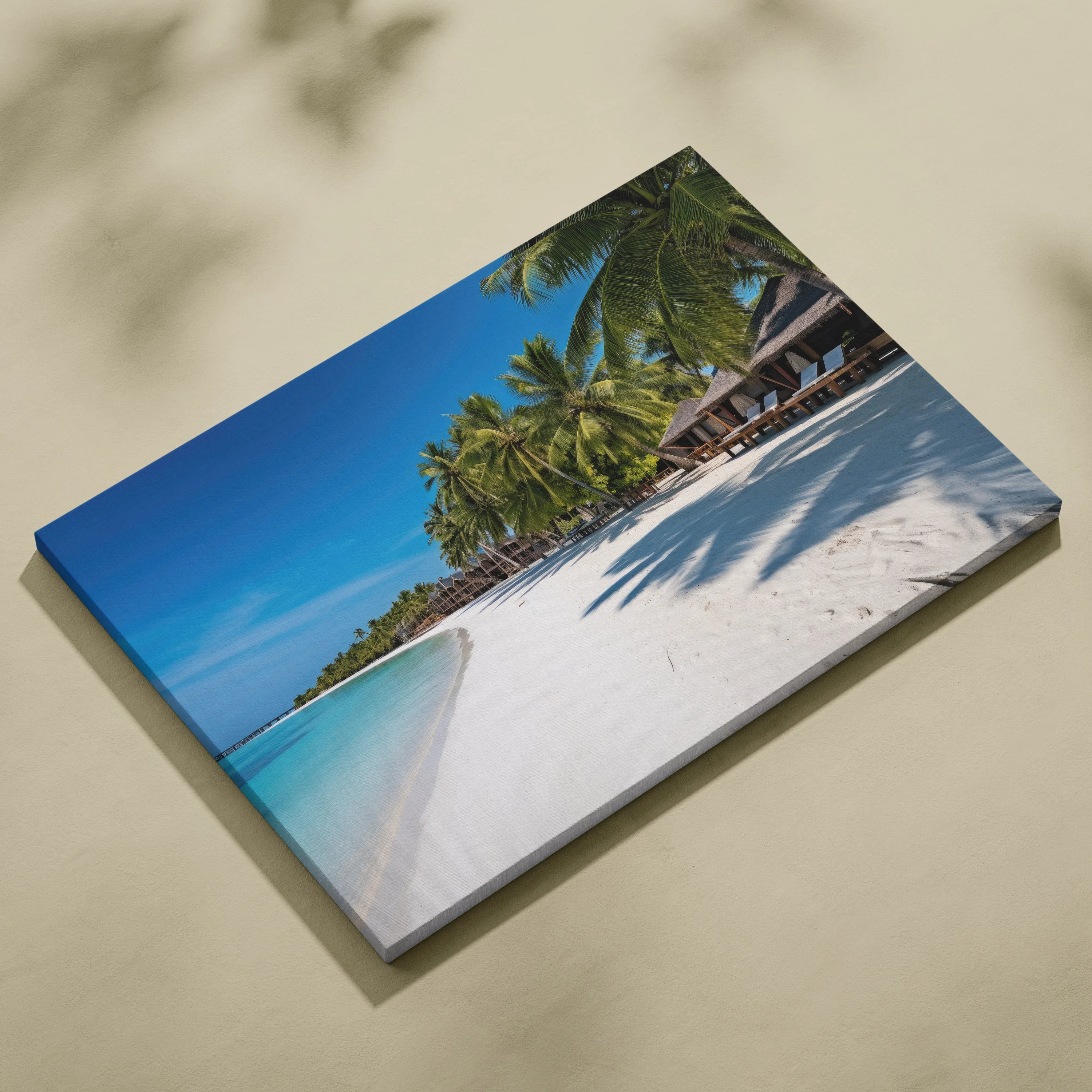 Exquisite High-Resolution Maldives Beach Canvas Wall Art Print For Home Decor