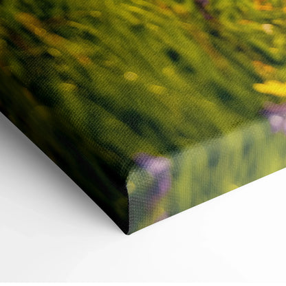 Stunning High-Resolution Nature Wall Art with Floral Path and Majestic Mountains