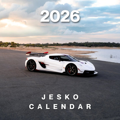 2026 Car Calendar - Hypercar Koenigsegg Jesko Edition