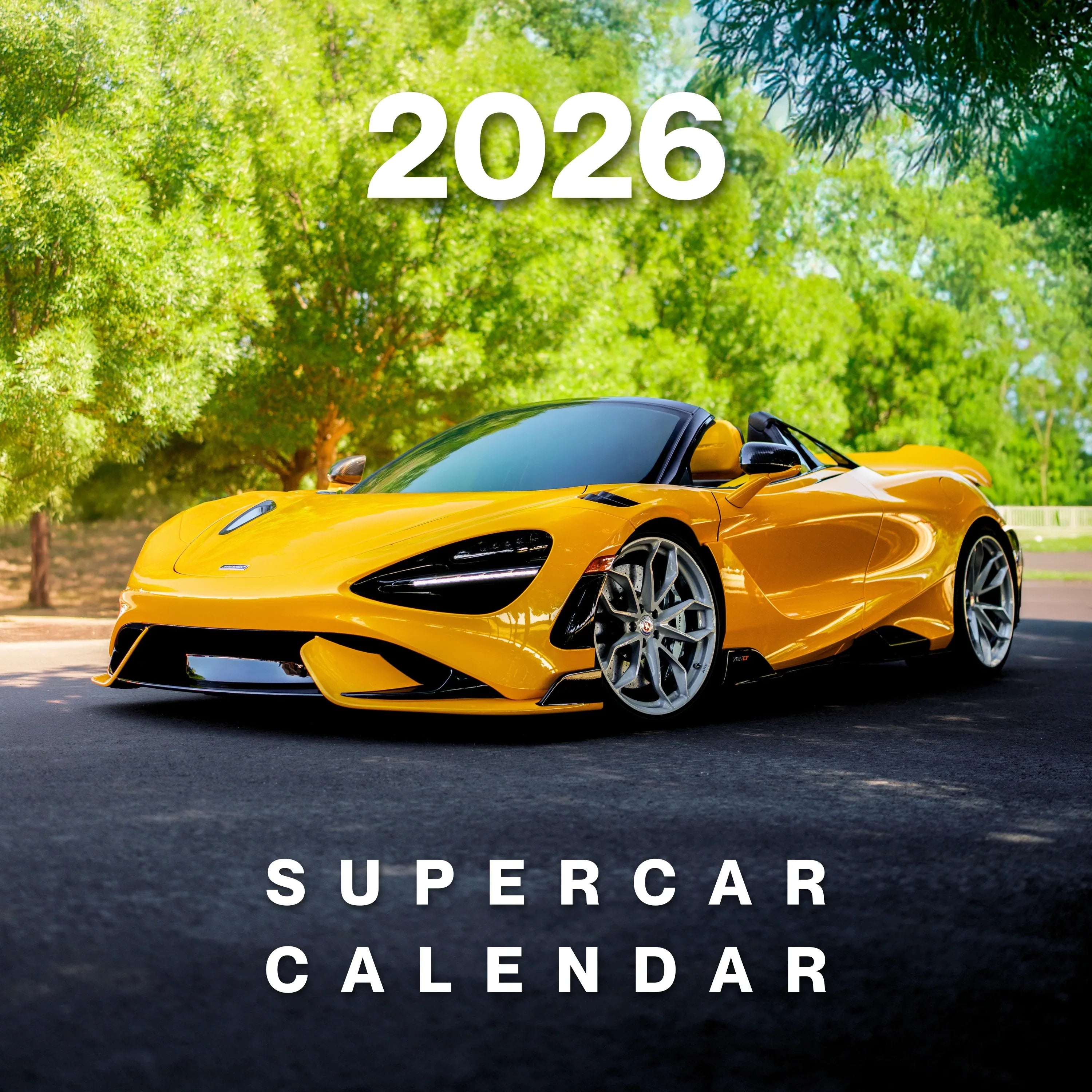 2026 Car Calendar | Supercar Wall Calendar
