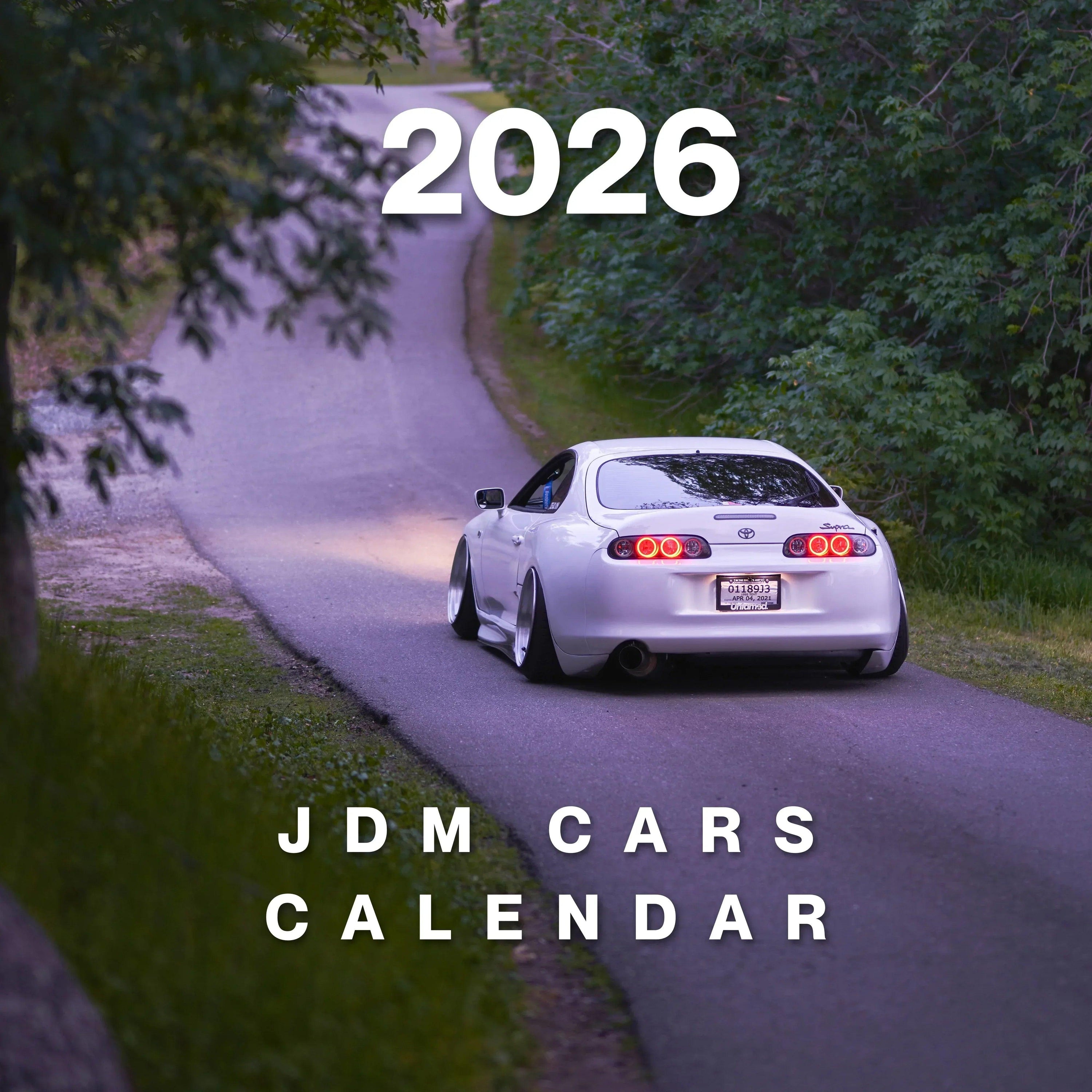 2026 Car Calendar - Iconic JDM Cars Calendar