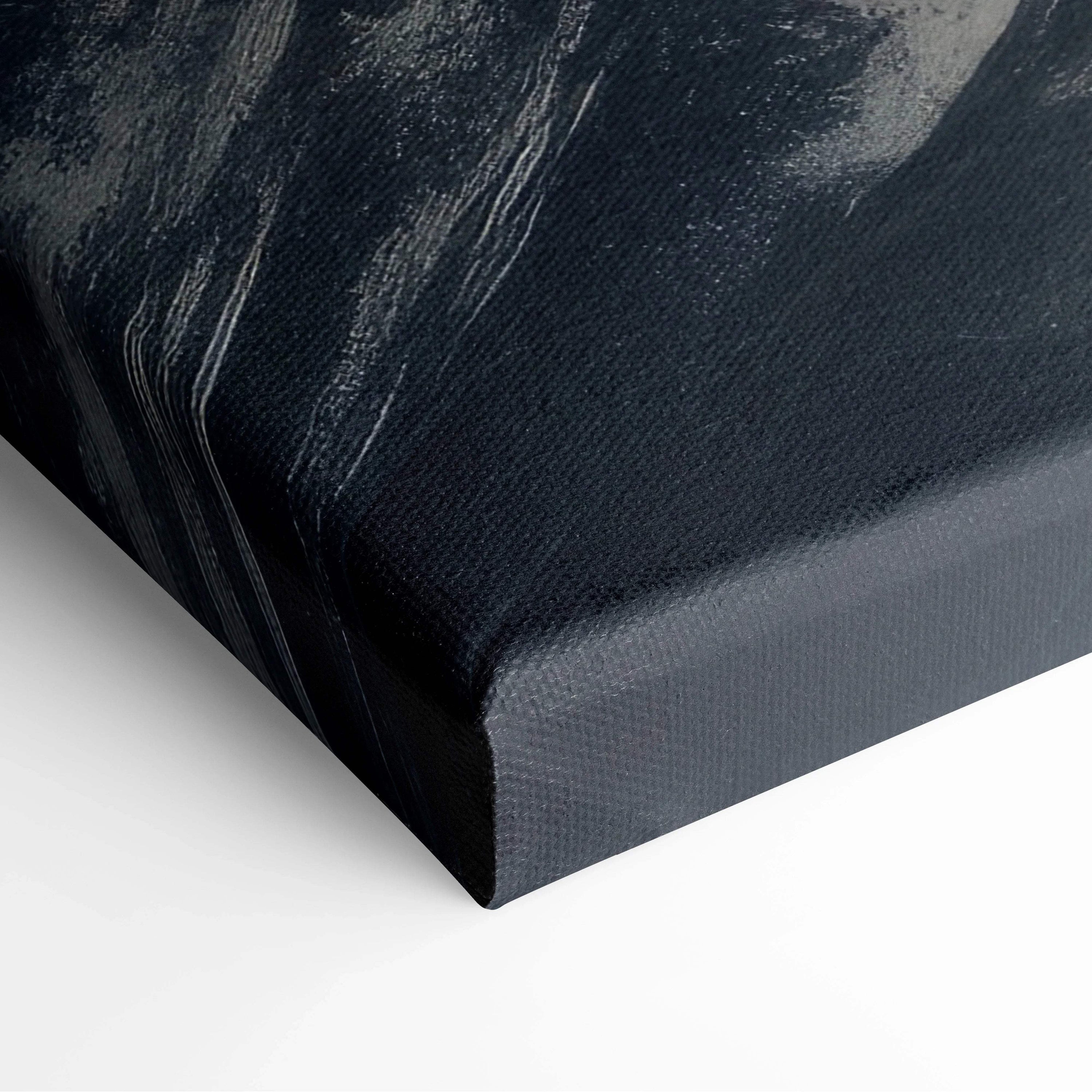 Black canvas print back of Alpine Mountain Landscape canvas wall art
