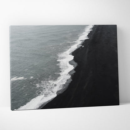 Stunning Iceland Black Sand Beach Canvas Wall Art For Home Decor