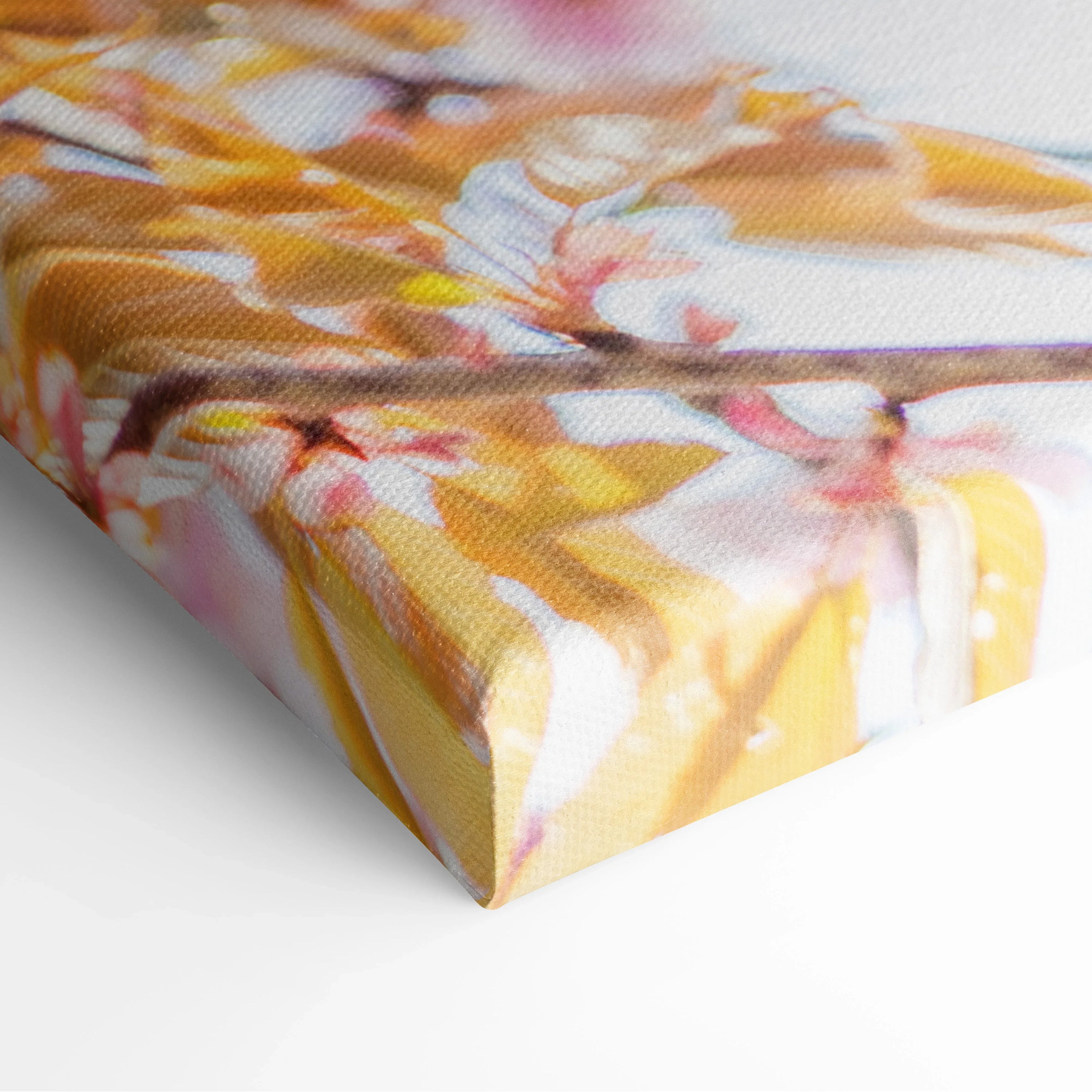 Stunning Cherry Blossom Canvas Wall Art Print with Floral Design Design Inspired by Spring Blooming Petals