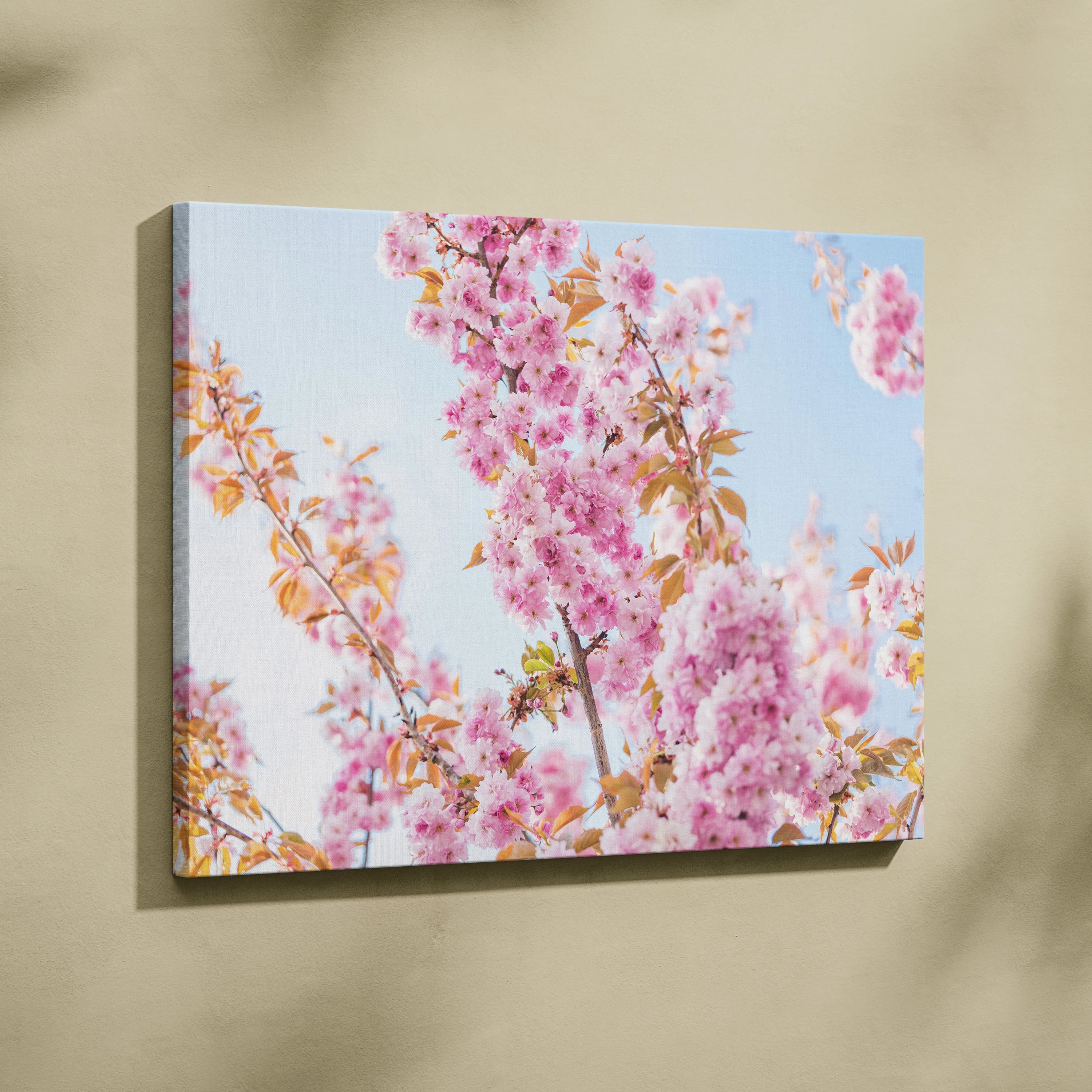 Stunning Cherry Blossom Canvas Wall Art Print with Floral Design Design Inspired by Spring Blooming Petals