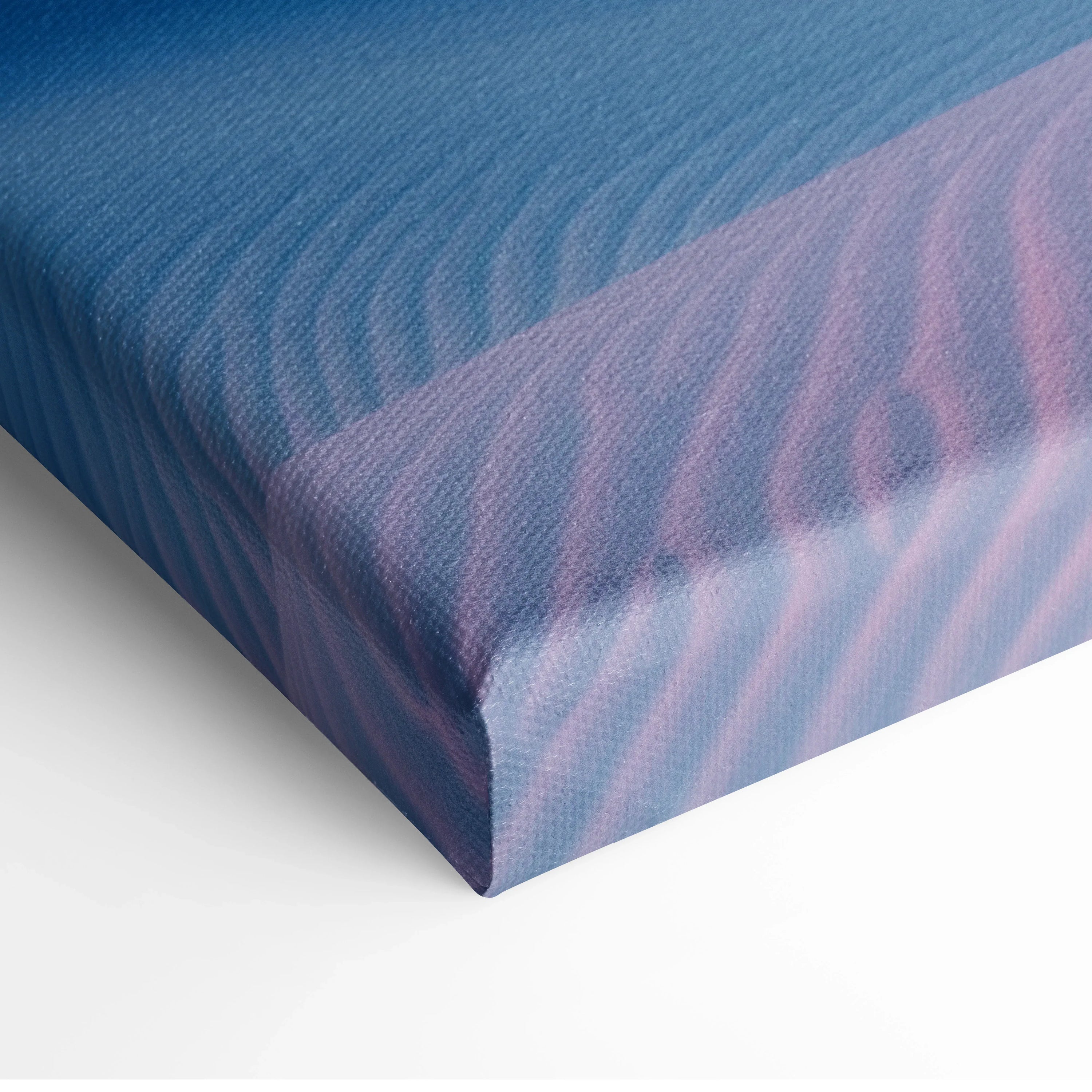 Blue and purple sand dunes canvas wall art with minimalist design and textured decor.
