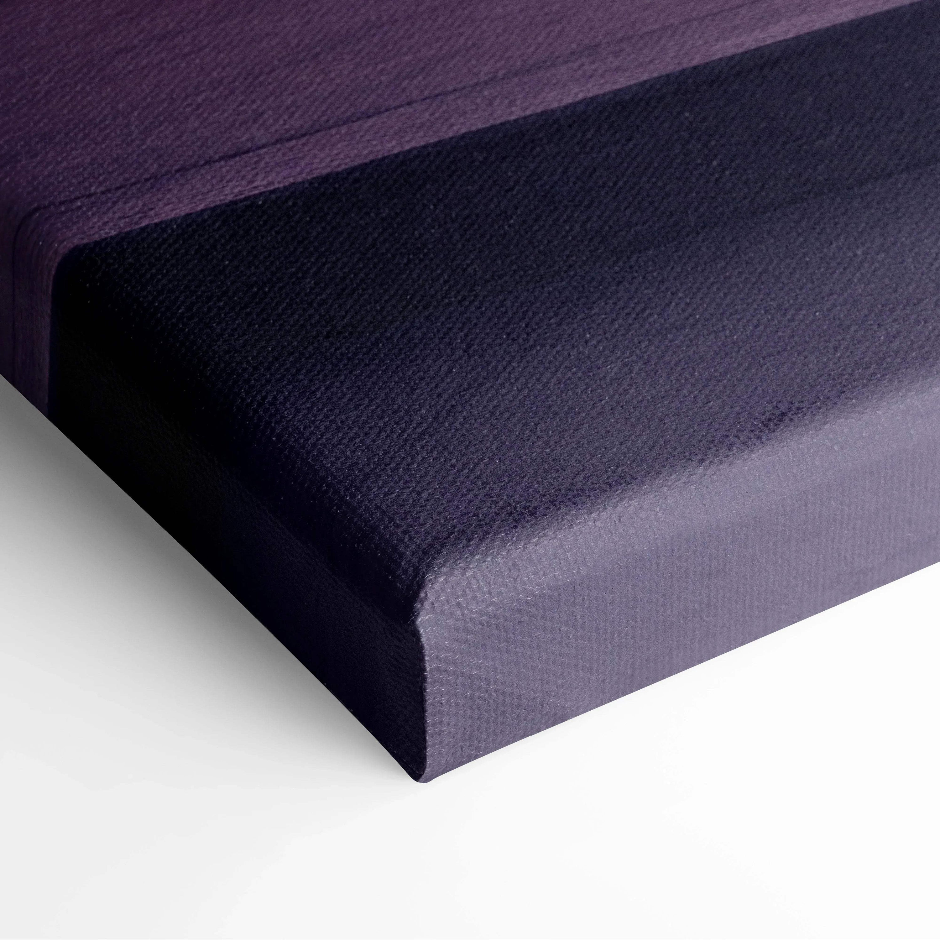 Purple and navy blue abstract digital art canvas with textured surface and clean edges.