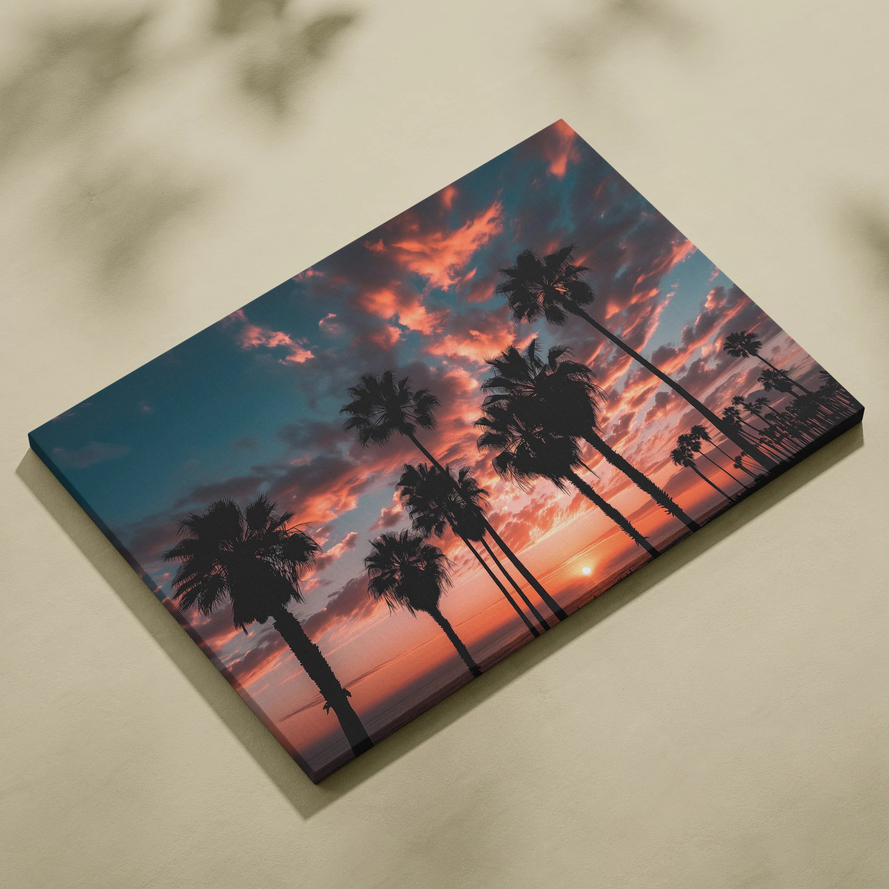 Beautiful California Coast Sunset Beach Canvas Wall Art Print