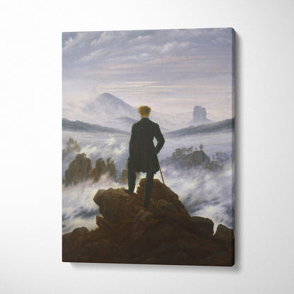 Canvas print of Wanderer Above the Sea of Fog by Caspar David Friedrich