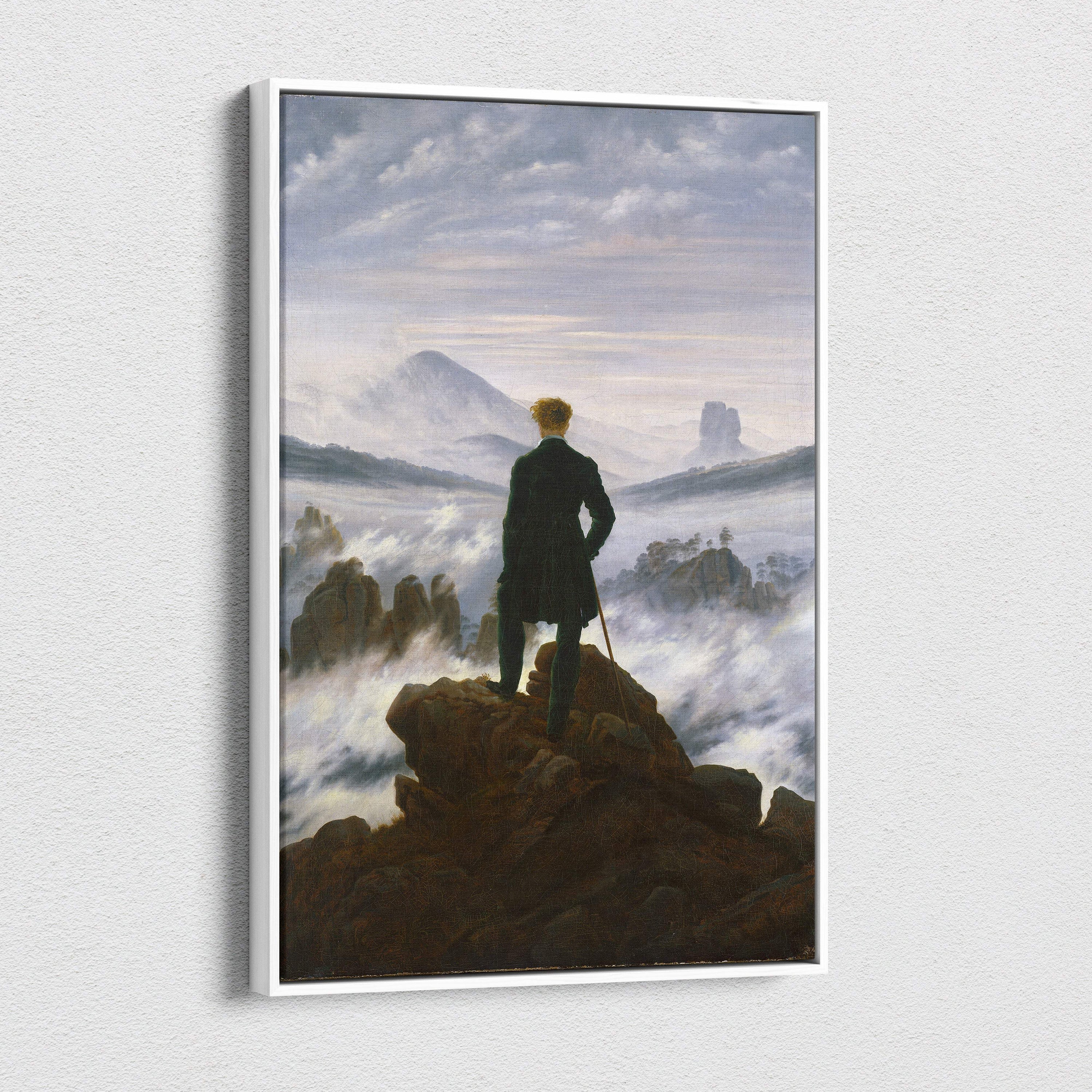 Wanderer Above the Sea of Fog by Caspar David Friedrich framed print