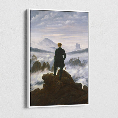 Wanderer Above the Sea of Fog by Caspar David Friedrich framed print