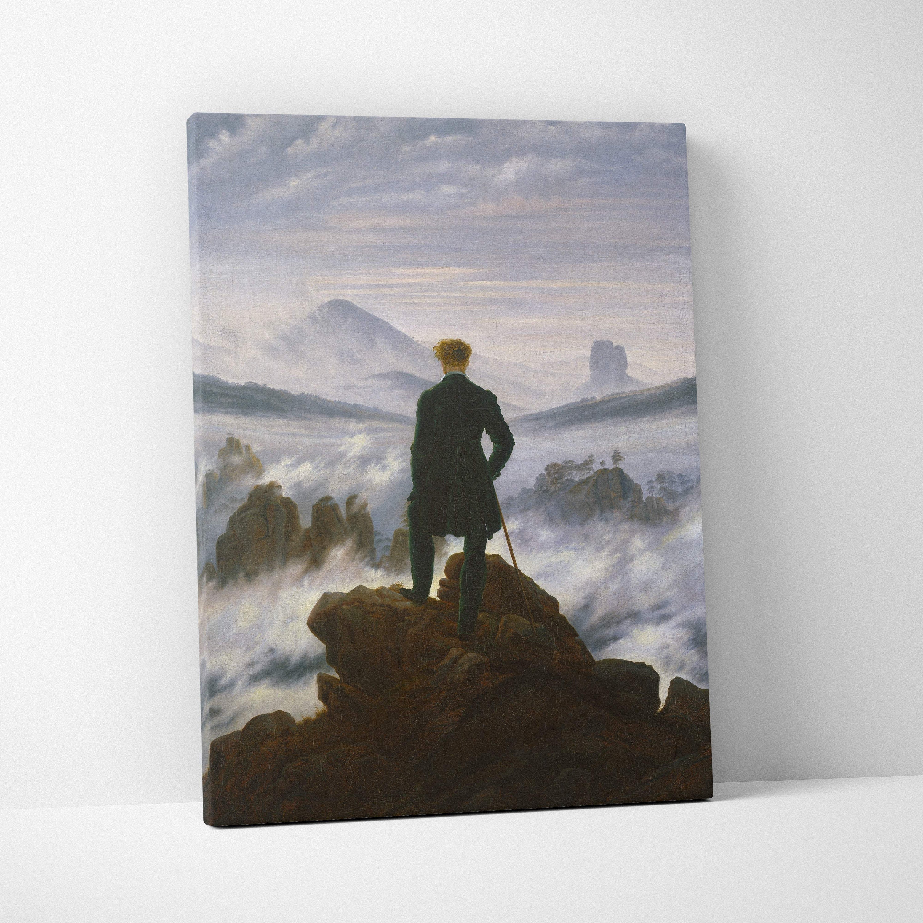 Canvas print of Wanderer Above the Sea of Fog by Caspar David Friedrich