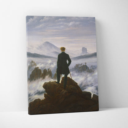 Canvas print of Wanderer Above the Sea of Fog by Caspar David Friedrich