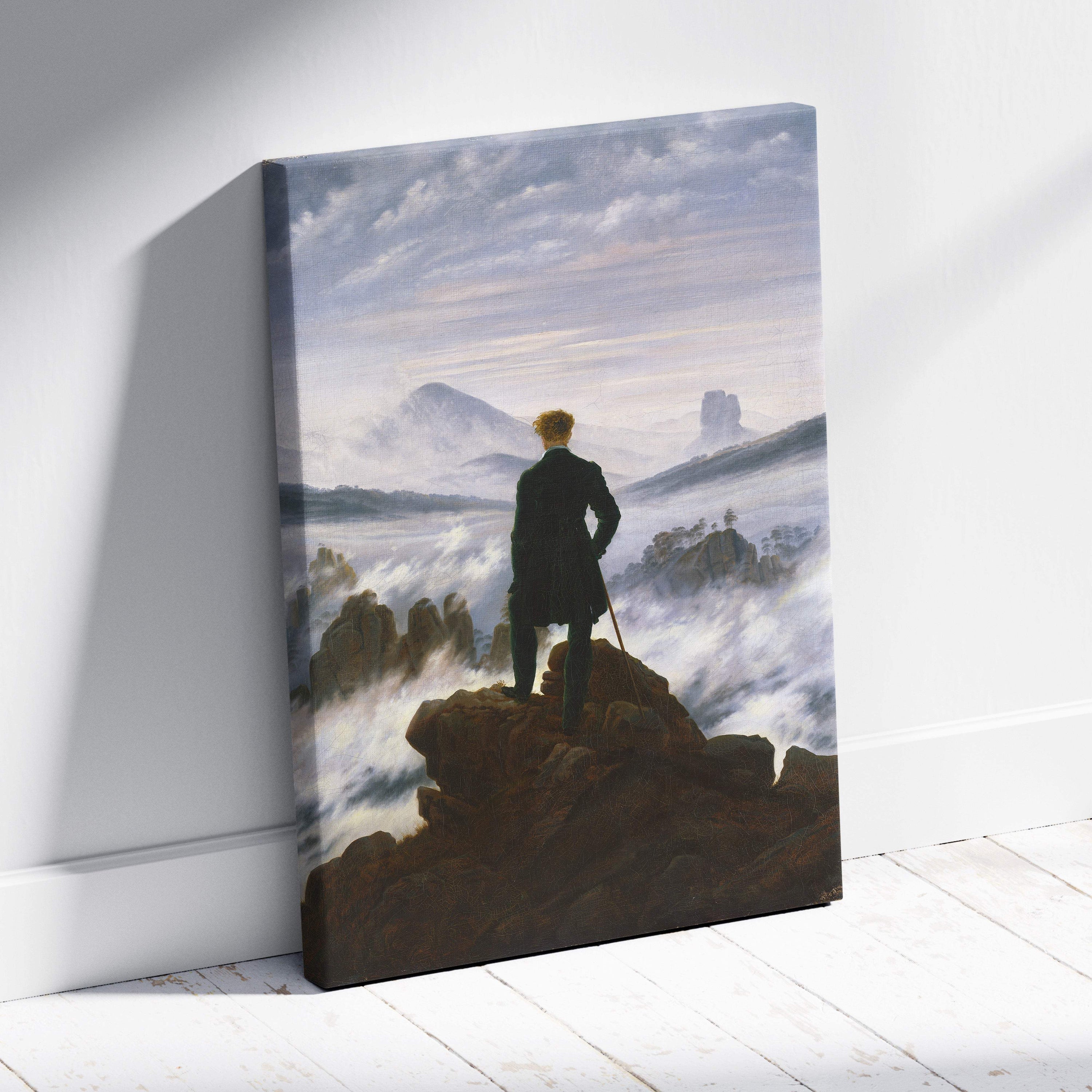 Canvas print of Wanderer Above the Sea of Fog by Caspar David Friedrich