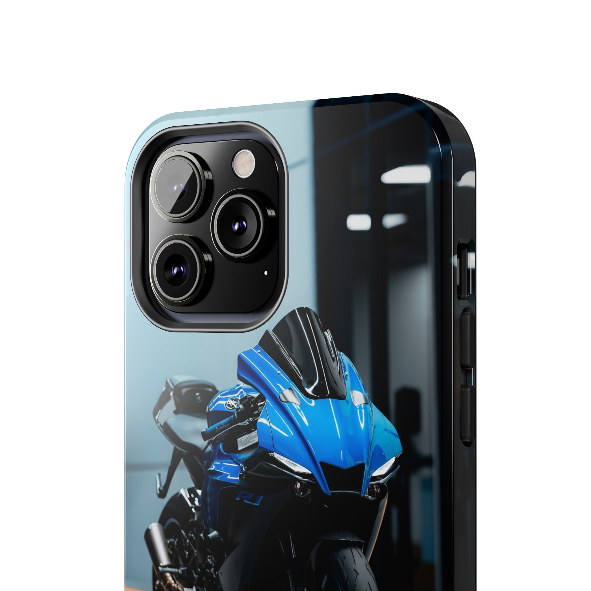 Yamaha R1 Motorcycle iPhone Case and Galaxy Phone Case #022 - Throttle Designs