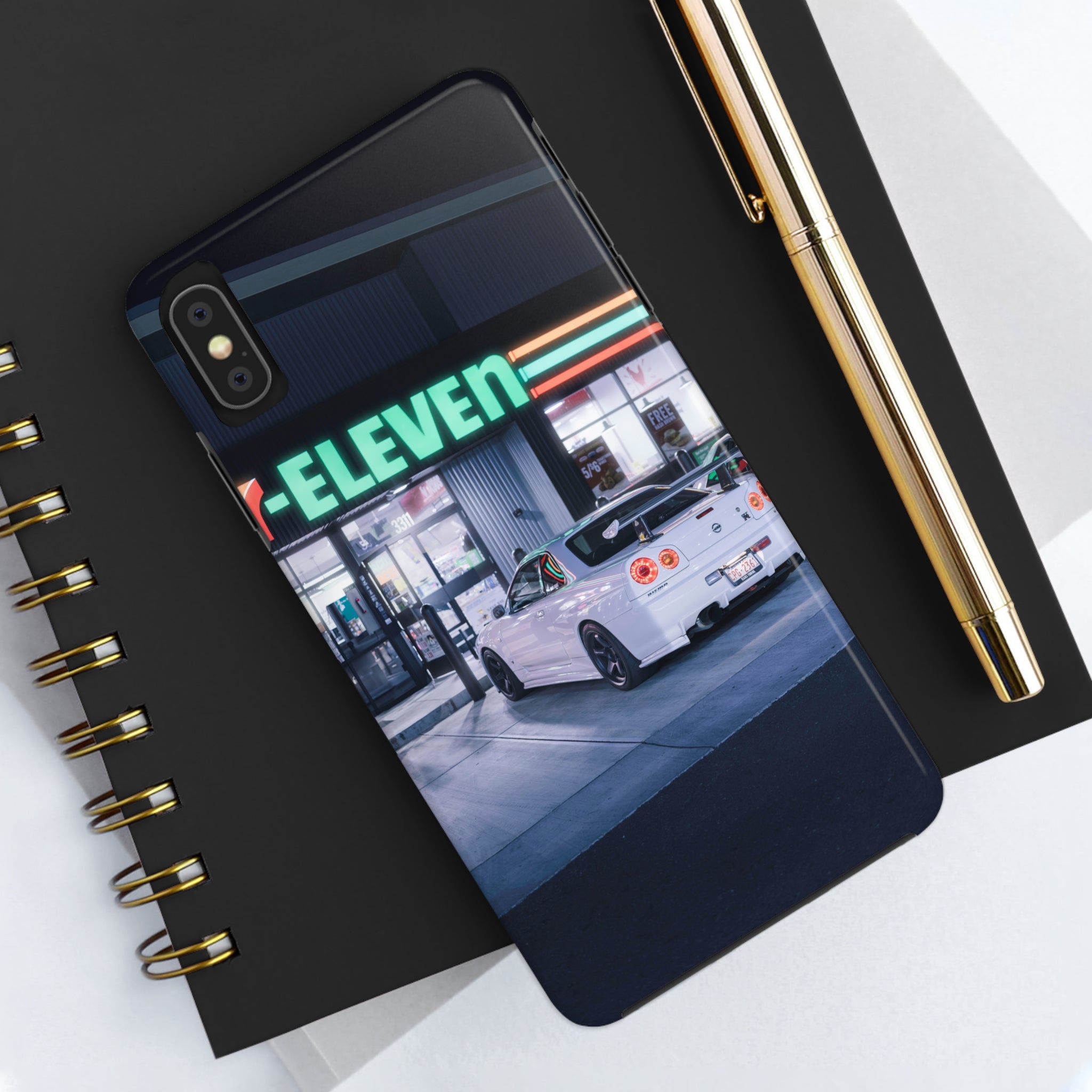 Nissan GTR R34 Skyline Automotive iPhone Case and Galaxy Phone Case #001 - Throttle Designs