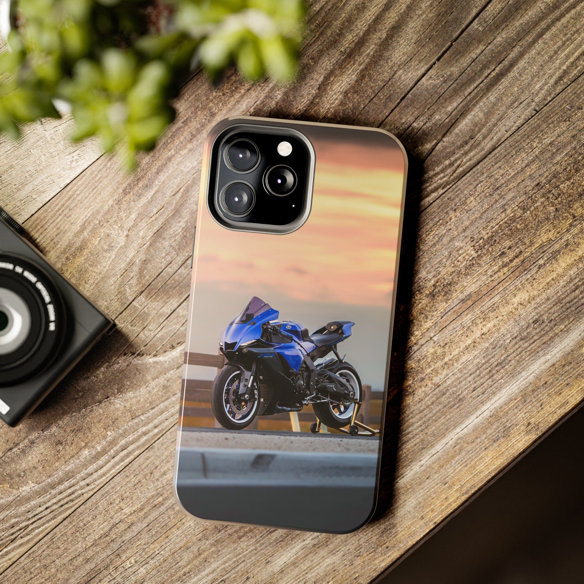 Yamaha R1 Motorcycle iPhone Case and Galaxy Phone Case #013 - Throttle Designs