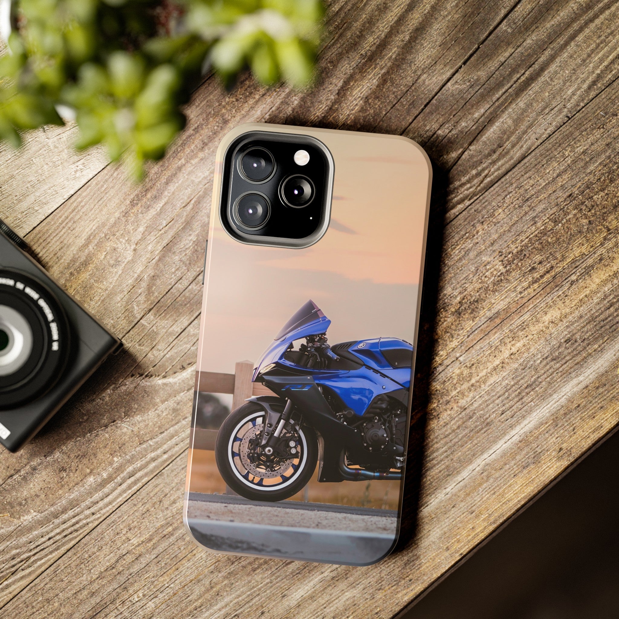 Yamaha R1 Motorcycle iPhone Case and Galaxy Phone Case #014 - Throttle Designs