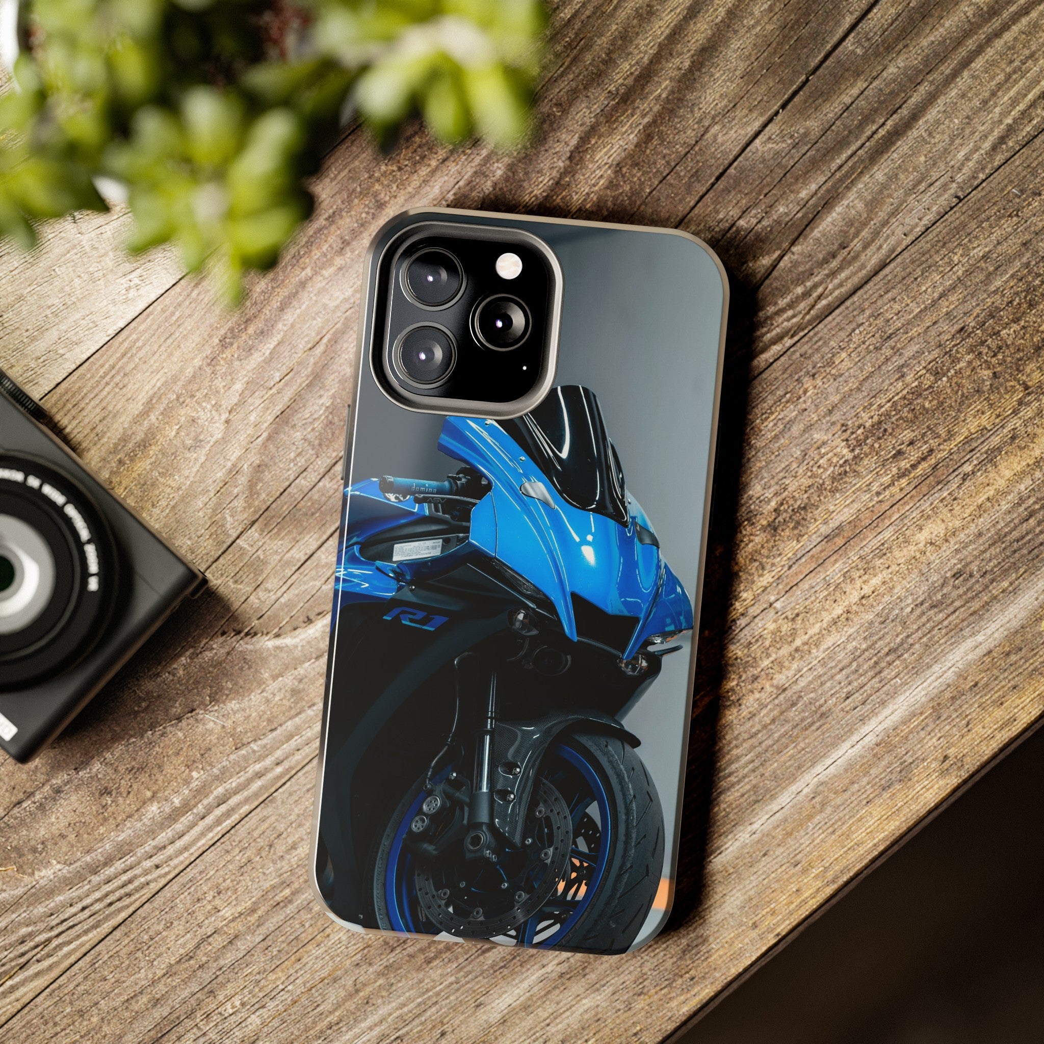 Yamaha R1 Motorcycle iPhone Case and Galaxy Phone Case #016 - Throttle Designs