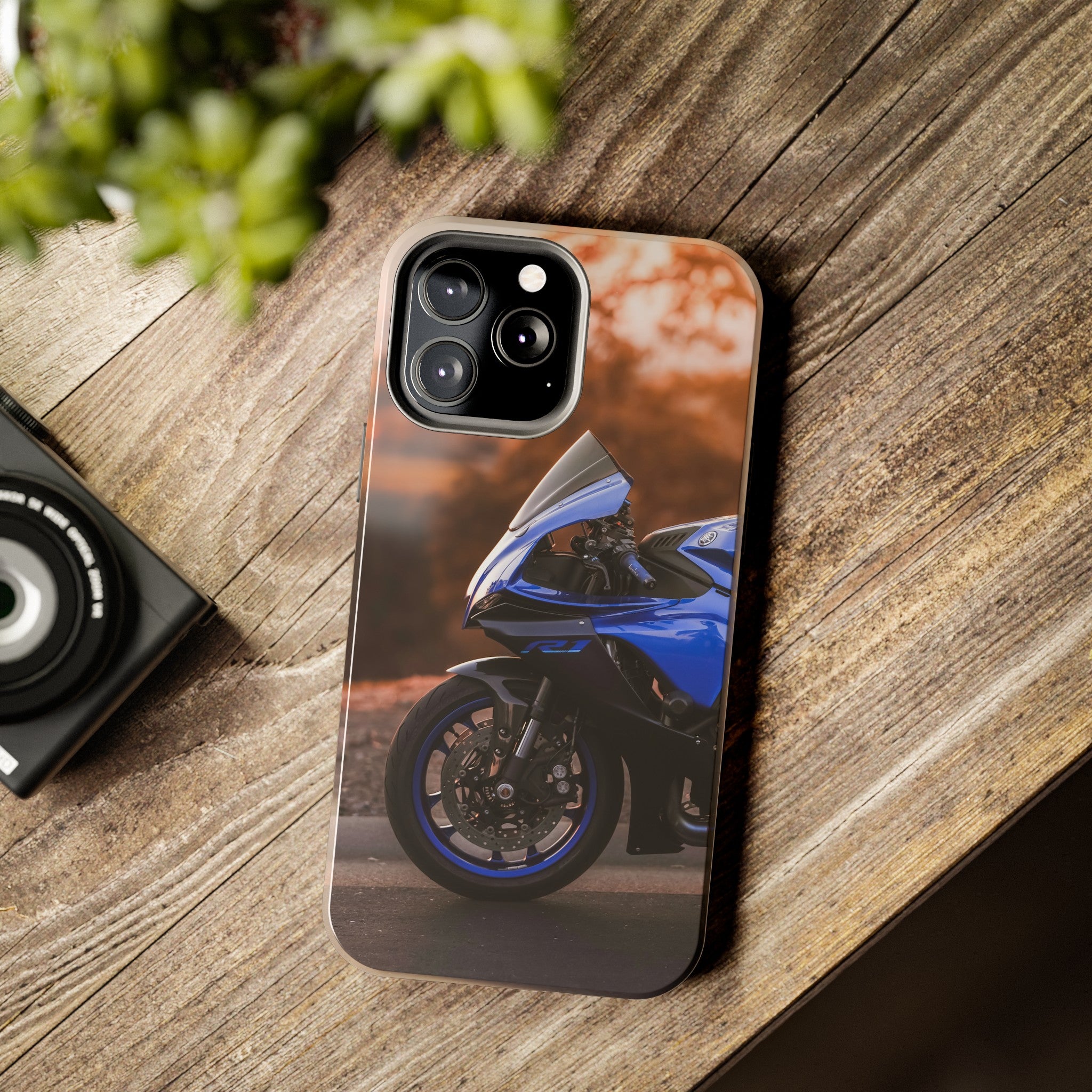 Yamaha R1 Motorcycle iPhone Case and Galaxy Phone Case #027 - Throttle Designs