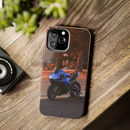 Yamaha R1 Motorcycle iPhone Case and Galaxy Phone Case #028 - Throttle Designs