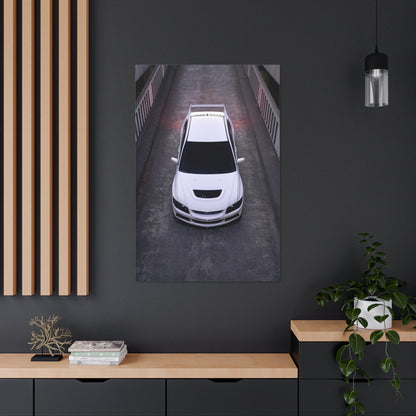 Mitsubishi Evo 8 Automotive Wrapped Canvas Print #001 - Throttle Designs