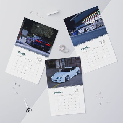 2025 JDM Automotive Car Calendar V1 - Throttle Designs