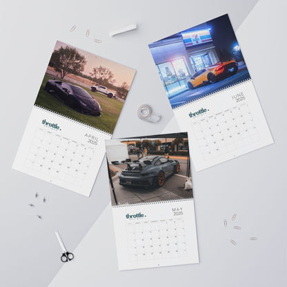 2025 Automotive Exotic Supercar Calendar - Throttle Designs