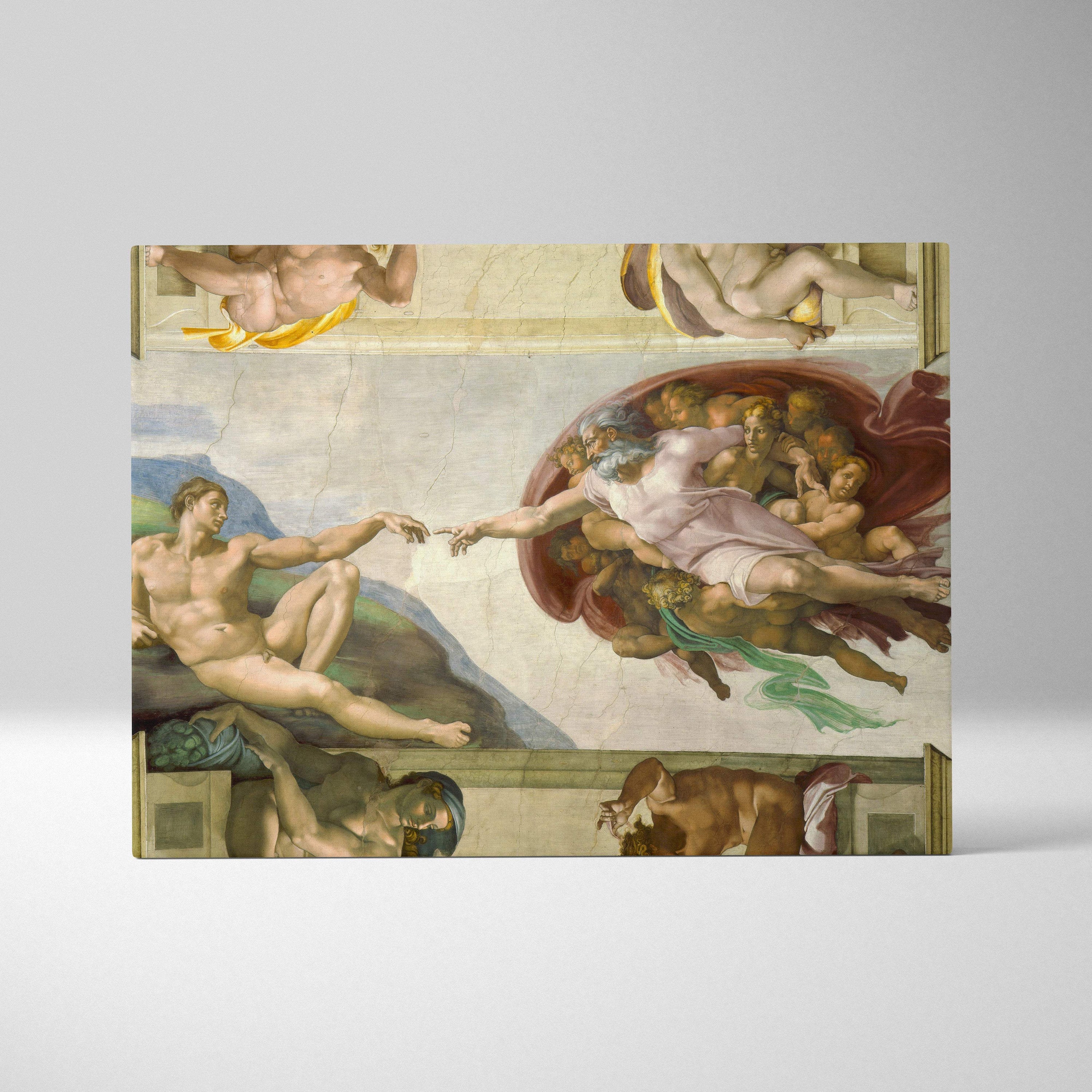 Creation of Adam Michelangelo canvas art reproduction