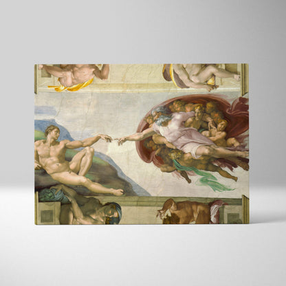 Creation of Adam Michelangelo canvas art reproduction