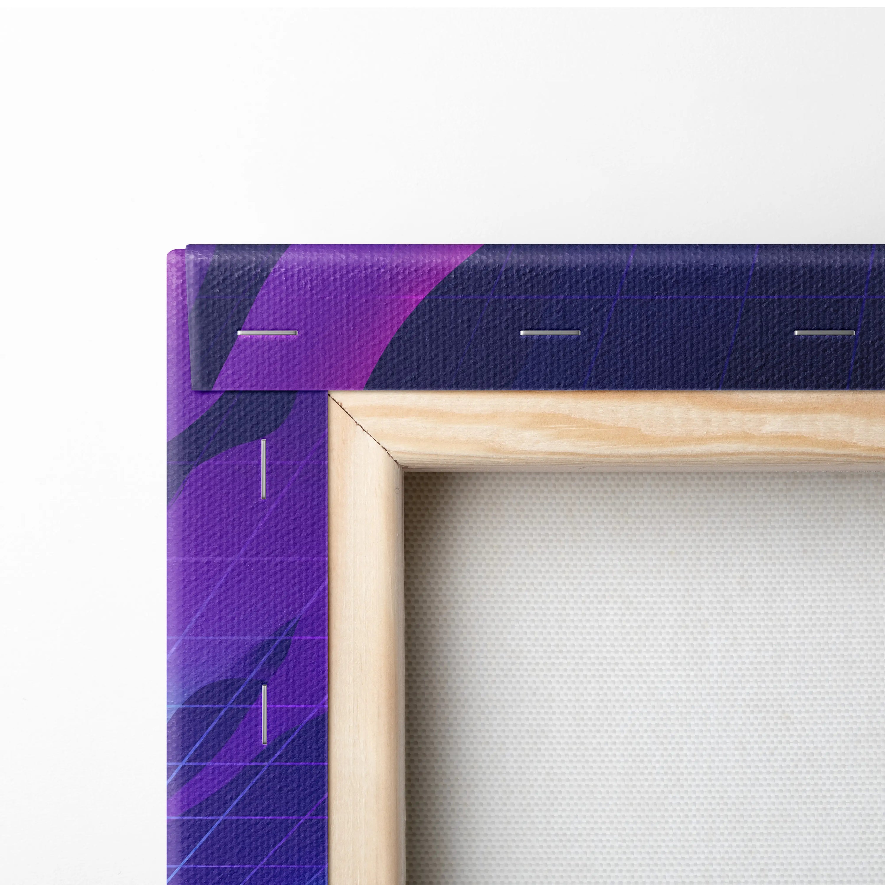 Koenigsegg Regera Inspired Red Purple Canvas Wall Art Vaporwave Hypercar Artwork, Neon Grid Supercar Garage Decor Retro Futuristic Print