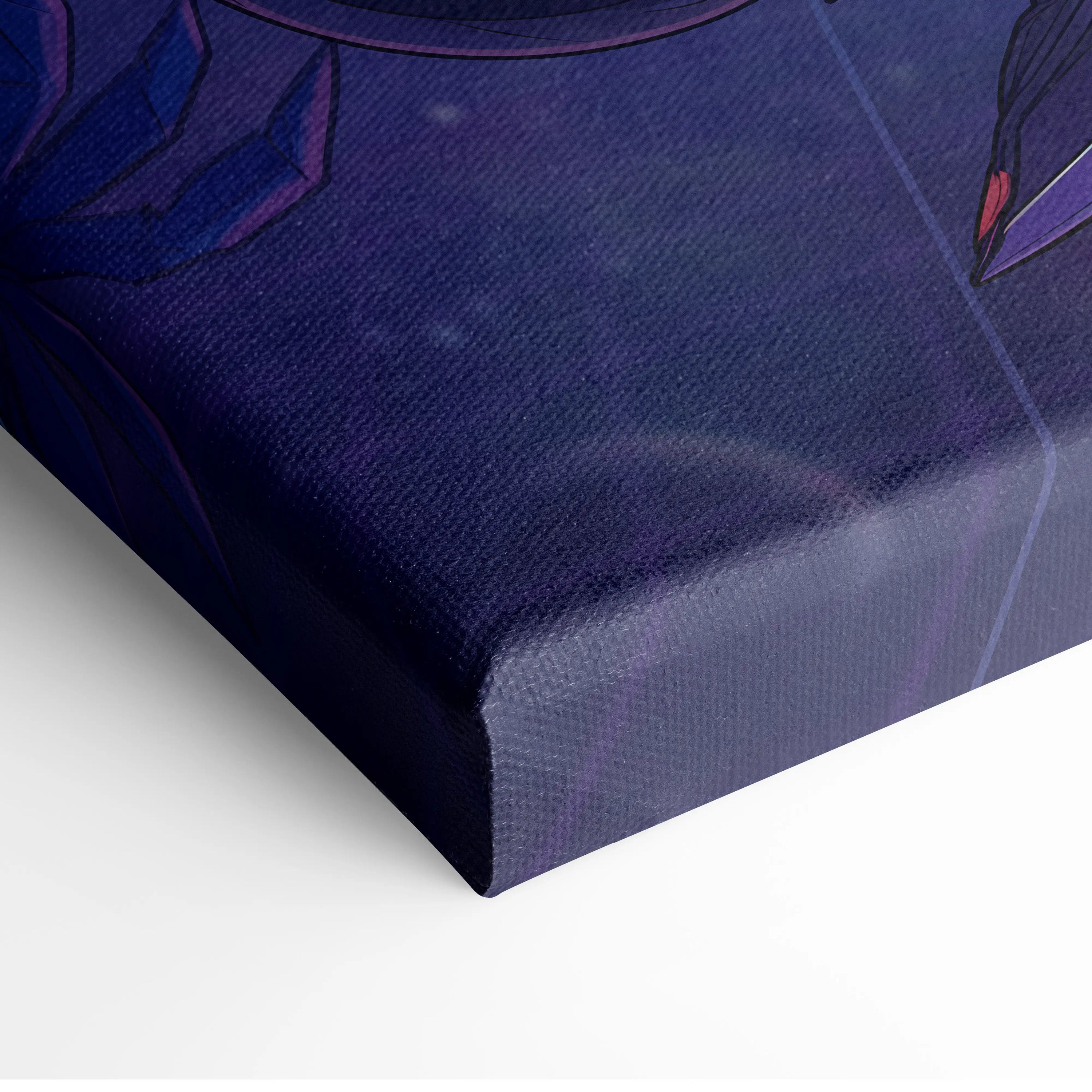 Ducati Panigale V4 Inspired Purple Blue Motorcycle Canvas Wall Art Vaporwave Neon Sunset Sportbike Artwork for Garage Decor Retro Futuristic Print
