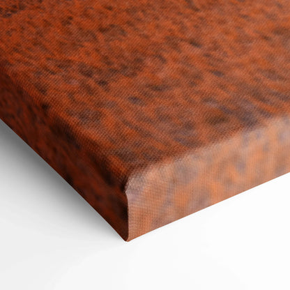 Close-up of Mitsubishi Evo 10 brown textured canvas art with museum-quality vertical wrap.