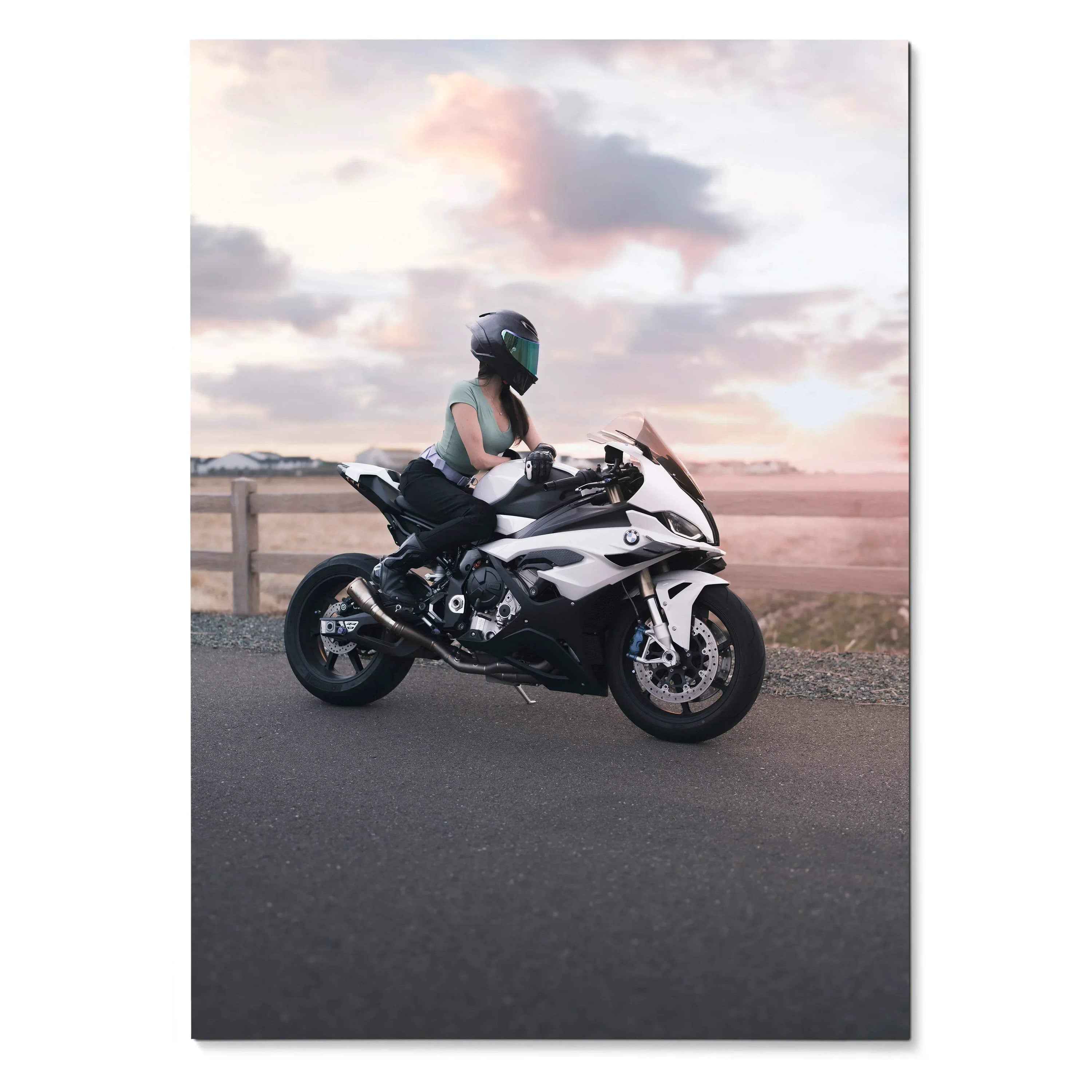 Biker Poster #060 - Female | AGV Pista Helmet