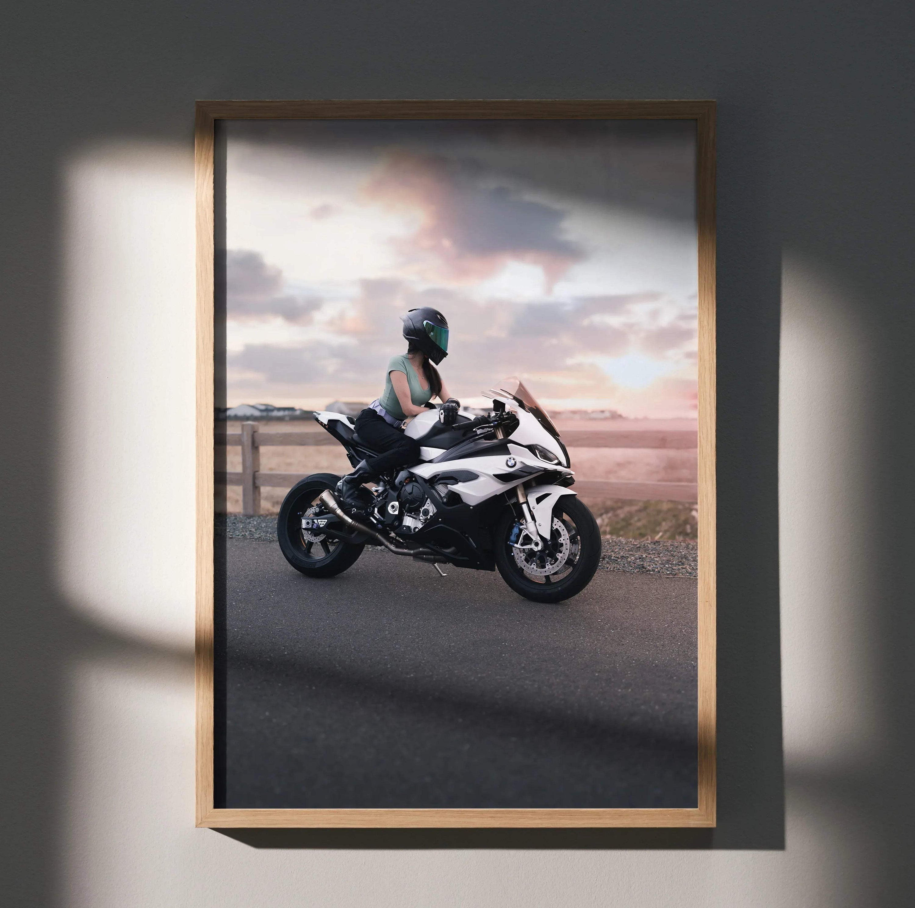 Biker Poster #060 - Female | AGV Pista Helmet