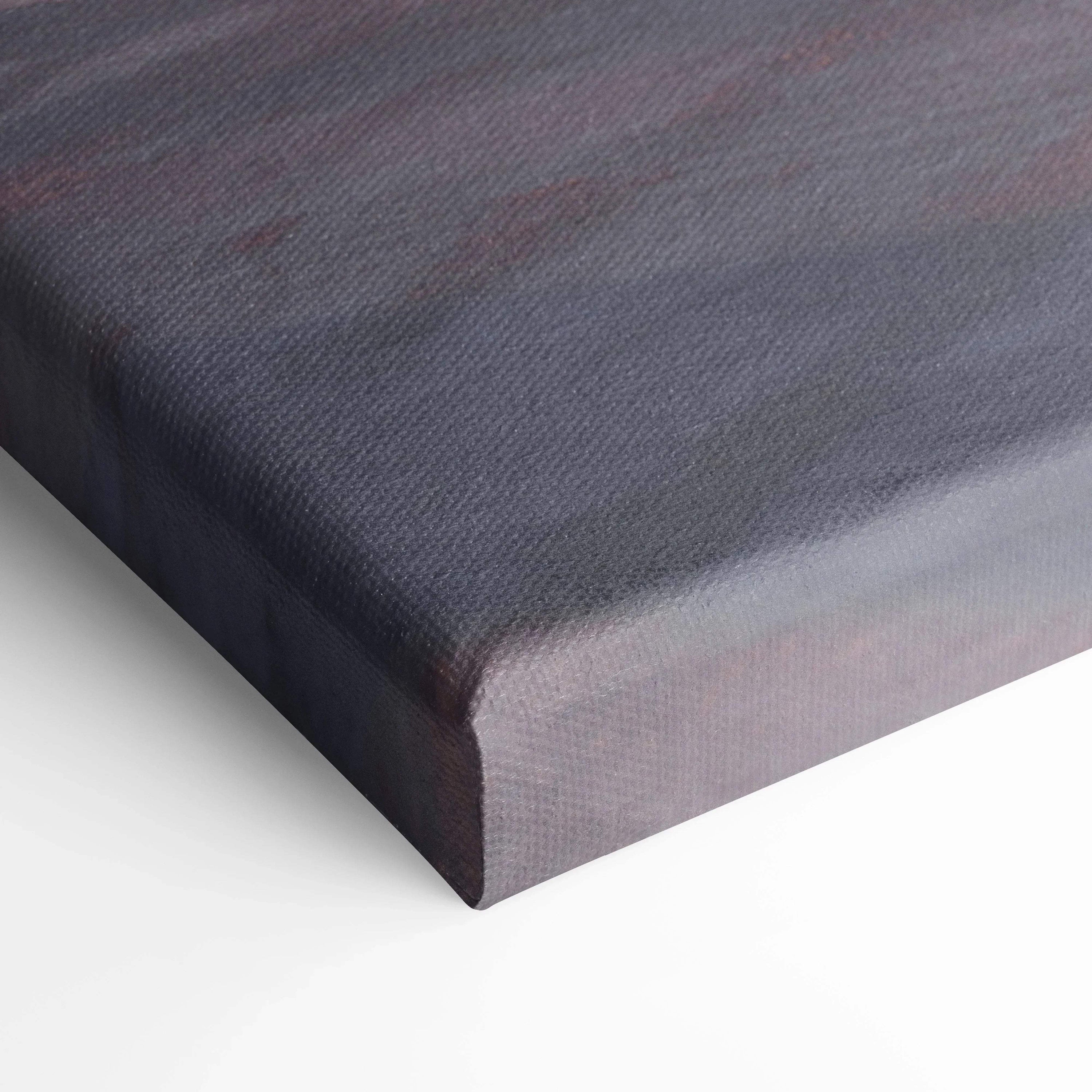 Close-up of Nissan GTR R35 vertical canvas art with textured museum-quality wall art finish.