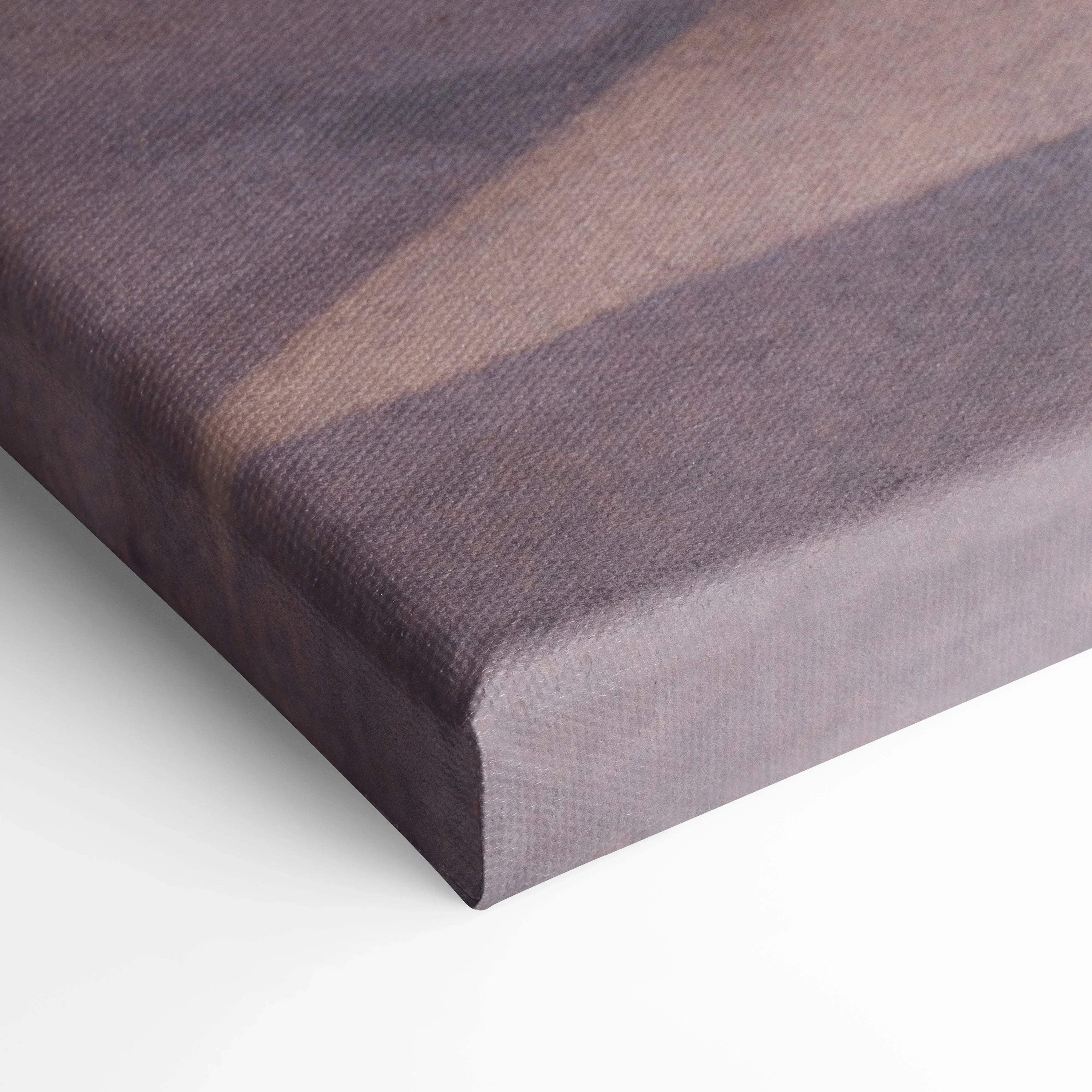 Close-up of Nissan GTR R35 vertical canvas wall art with textured museum-quality print.