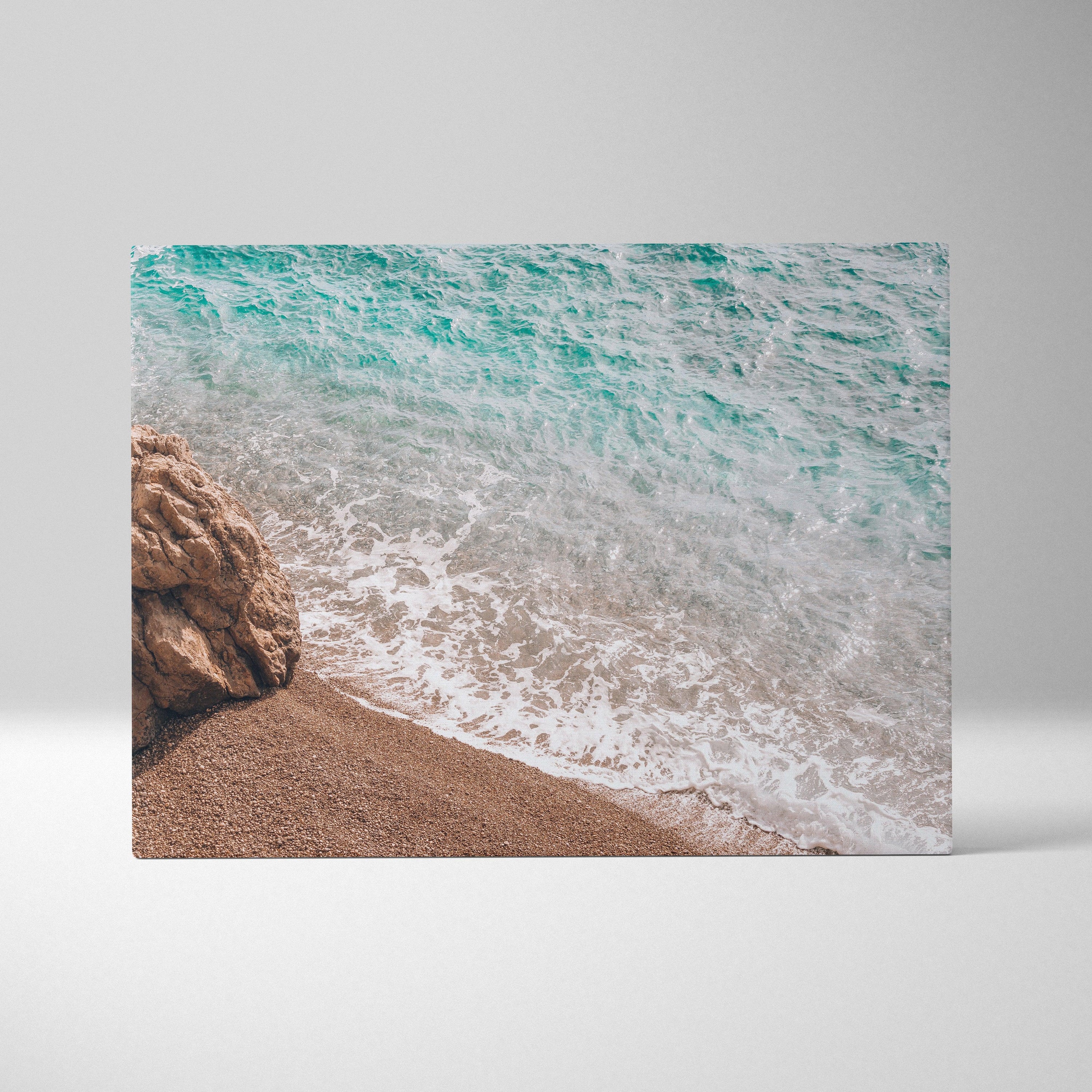 High Quality Serene Beach Ocean Canvas Wall Art Print For Modern Home Decor