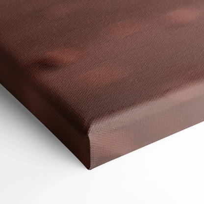 Brown textured canvas corner edge showcasing high-quality museum-grade wall art canvas print.